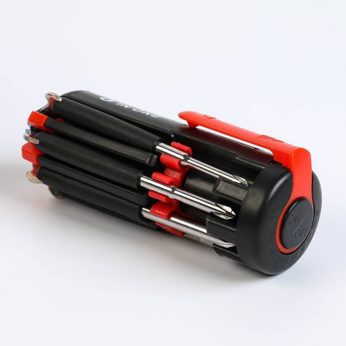 Фонарь многофункциональный, мультитул 8 в 1 «Мастер на все руки», 6LED, 7 отвёрток, 4×10 см